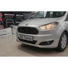 Накладки на противотуманки (2014-2018, 2 шт, нерж) Carmos - Турецкая сталь для Ford Courier