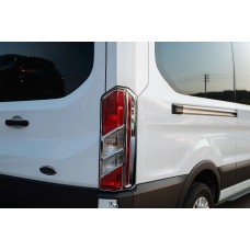 Накладки на стопи (2 шт, пласт) для Ford Transit 2014- рр