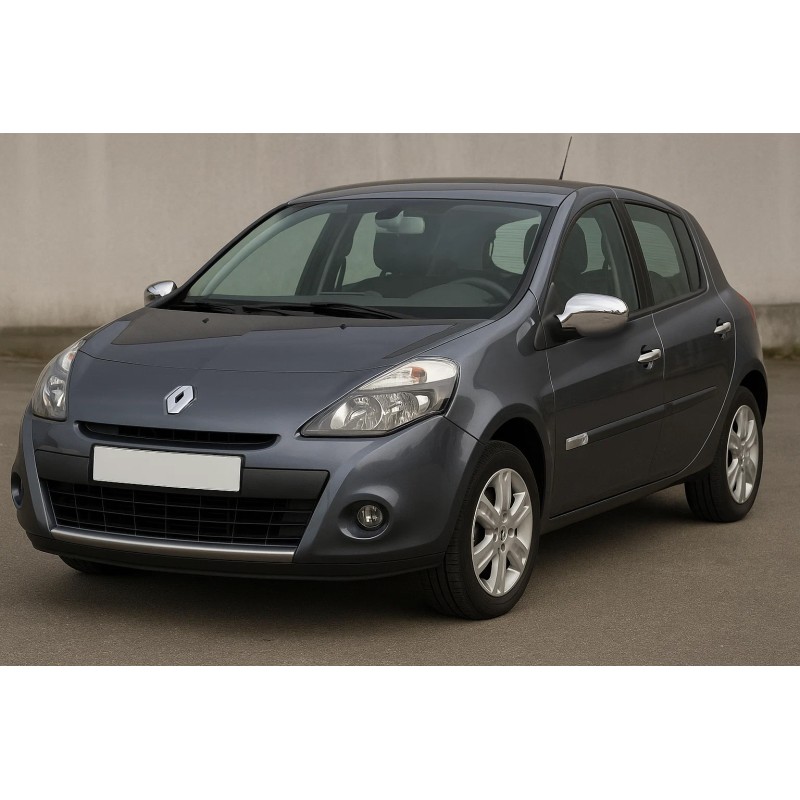 Накладки на дзеркала (2 шт., нерж) для Renault Clio III 2005-2012 рр