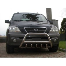 Кенгурятник WT003 (нержавейка) для Kia Sorento I BL 2002-2009 гг