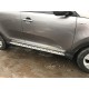 Боковые пороги Niken BMW-style (2 шт., алюм.) для Kia Sportage 2010-2015 гг