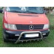 Кенгурятник WT003/4 (нерж.) з написом, 60мм для Mercedes Vito W638 1996-2003 рр