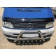 Кенгурятник WT003/4 (нерж.) з написом, 60мм для Mercedes Vito W638 1996-2003 рр