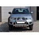 Кенгурятник QT007 (нержавейка) для Mitsubishi L200 2006-2015 гг