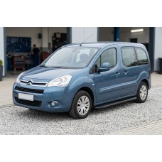 Бокові пороги Bosphorus Black (2 шт., Алюміній) для Citroen Berlingo 2008-2018 рр