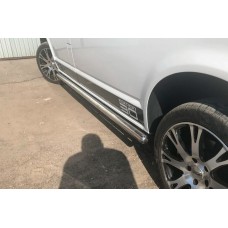 Бічні труби (2 шт., нерж) 60мм, Довга база для Volkswagen T5 Transporter 2003-2010 рр