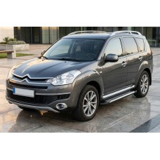 Боковые Подножки Line (2 шт., Алюминий) для Citroen C-Crosser 2007-2013 гг