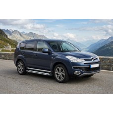 Бокові пороги Rainbow (2 шт., Алюміній) для Citroen C-Crosser 2007-2013 рр