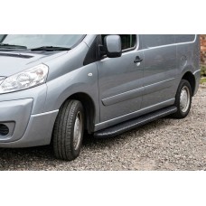 Бокові пороги Bosphorus Black (2 шт., Алюміній) Довга база для Fiat Scudo 2007-2015 рр