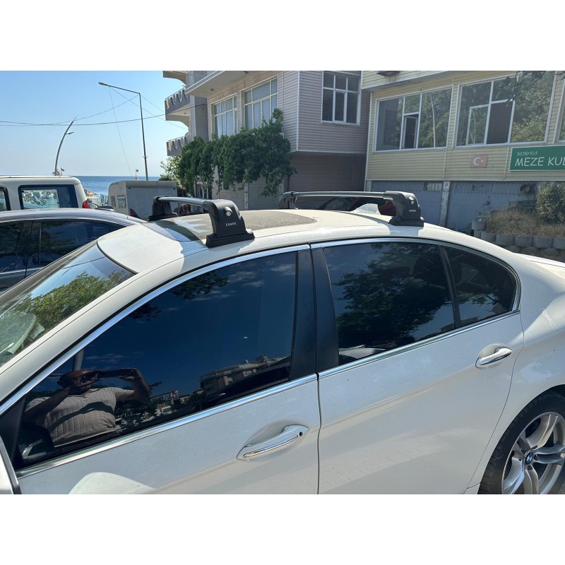 Багажник (поперечины) в штатные места Ecem V3 (2 шт) Серый для BMW 5 серия F-10/11/07 2010-2016 гг