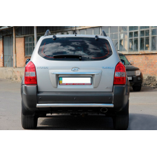 Задня дуга AK002 (нерж.) для Hyundai Tucson JM 2004- рр