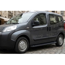 Боковые Подножки Allmond Black (2 шт., Алюминий) для Peugeot Bipper 2008-2017 гг
