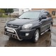 Кенгурятник WT003 (нержавейка) для Kia Sportage 2004-2010 гг