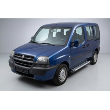 Боковые Подножки Line (2 шт., Алюминий) для Fiat Doblo I 2001-2005 гг