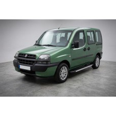 Бокові пороги Duru (2 шт., алюміній) для Fiat Doblo I 2001-2005 рр