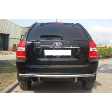 Задняя дуга AK002 (нерж. сталь) для Kia Sportage 2004-2010 гг