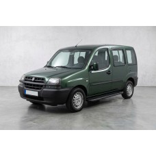 Бокові пороги Bosphorus Black (2 шт., Алюміній) для Fiat Doblo I 2001-2005 рр