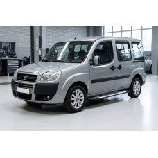 Бокові пороги Line (2 шт., алюміній) Максі база для Fiat Doblo I 2005-2010 рр