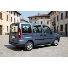 Бокові пороги Duru (2 шт., алюміній) Стандартна база для Fiat Doblo I 2005-2010 рр