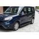 Боковые пороги Bosphorus Black (2 шт., алюминий) Макси База для Fiat Doblo II 2010-2022 гг