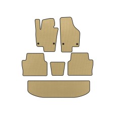 Коврики EVA (3 ряда, Бежевый) для Seat Alhambra 2010- гг