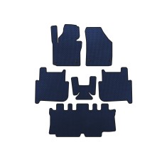 Коврики EVA (3 ряда, 2006-2010, 7-ми местный, Синий) для Volkswagen Touran