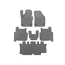 Коврики EVA (3 ряда, 2006-2010, 7-местный, Серый) для Volkswagen Touran
