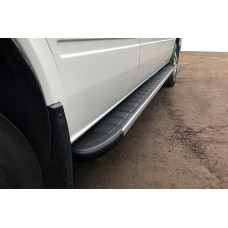 Боковые Подножки Duru (2 шт., Алюминий) Длинная База для Mercedes Sprinter W901/902/903/904/905 1995–2006 гг