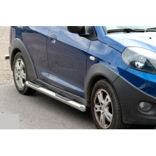 Бічні труби (2 шт., нерж.) для Chery Beat 2009-2015 рр