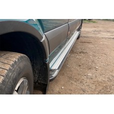 Бокові пороги Rainbow (2 шт., алюміній) Long/ExtraLong для Volkswagen Crafter 2006-2016 рр