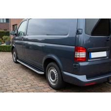 Боковые Подножки Tayga Grey (2 шт., Алюминий) Только для короткой базы для Volkswagen T5 Transporter 2003-2010 гг