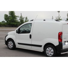 Боковые трубы Ø60 (2 шт., нерж.) для Fiat Fiorino/Qubo