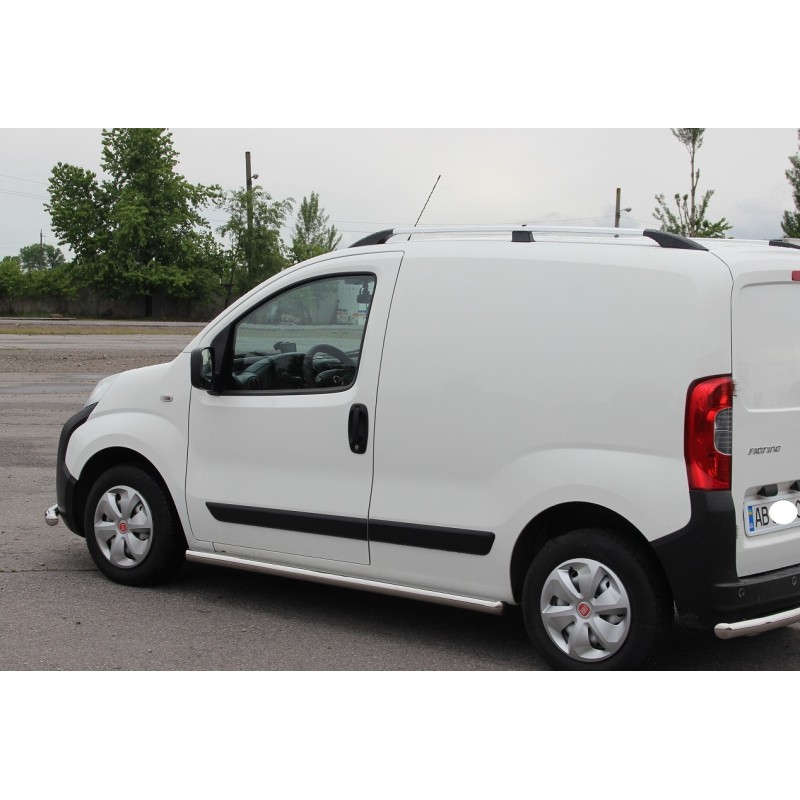 Боковые трубы Ø60 (2 шт., нерж.) для Fiat Fiorino/Qubo