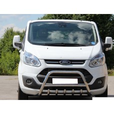 Кенгурятник WT003 (нерж) для Ford Custom 2013-2022 рр