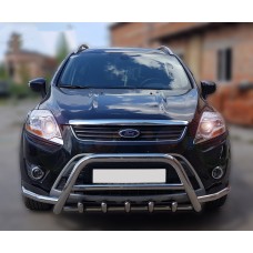 Кенгурятник з вусами WT003 (нерж.) для Ford Kuga 2008-2013 рр