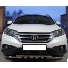 Передняя защита Shark (нерж) для Honda CRV 2012-2016 гг
