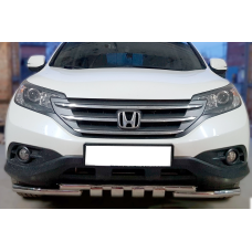 Передній захист Shark (нерж) для Honda CRV 2012-2016 рр