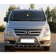 Кенгурятник WT003 (нерж) для Hyundai H300, H1, Starex 2008-2020 рр
