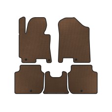 Коврики EVA (2012-2016, Коричневый) для Kia Forte