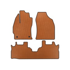 Коврики EVA (2 ряда, Оранжевый) для Toyota Prius Plus