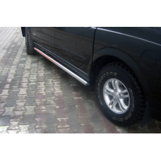 Бічні труби (2 шт., нерж) для SsangYong Action 2005-2018 рр