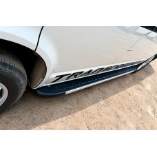 Боковые Подножки Duru (2 шт., Алюминий) Длинная База для Volkswagen T5 2010-2015 гг