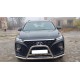 Кенгурятник усатый WT006 (нерж) для Hyundai Santa Fe 4 2018-2023 гг