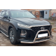 Кенгурятник WT006 Нержавейка для Hyundai Santa Fe 4 2018-2023 гг