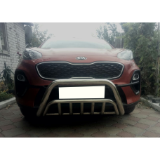 Передня дуга WT002 (нерж.) для Kia Sportage 2015-2021 рр