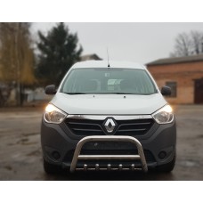 Кенгурятник WT003 (нерж) для Dacia Lodgy 2012-2022 рр