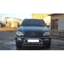 Кенгурятник WT004 (нерж.) для Mercedes ML W163