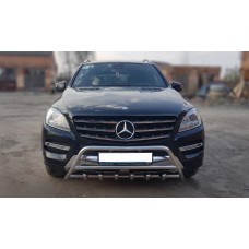 Кенгурятник WT003 (нерж.) для Mercedes GLE/ML сlass W166