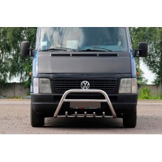 Кенгурятник WT003 (нерж) 60мм, без напису для Volkswagen LT 1995-2006 рр