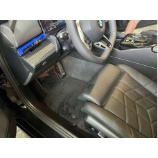 Текстильные коврики Premium (Для G60/61, Черный) для BMW 5/i5 серия G60/G60E/G61 2023- гг